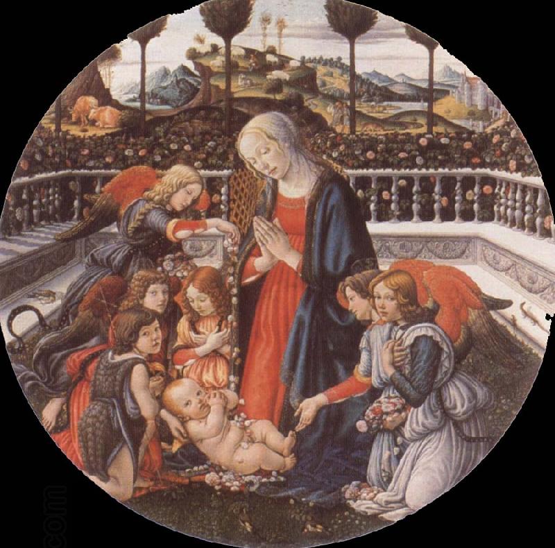 Francesco Botticini Adoration of the Christ Child oil painting picture